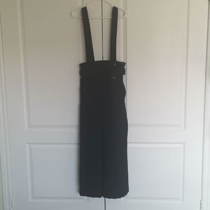 ❤️❤️Zara Basic Ladies Black Suspender Wide Leg Trousers Pants, Size Medium ❤️❤️